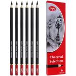Pepy Professional Soft Charcoal Pencil Set of 6