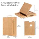 Portable Beech Tabletop Sketch Box Easel