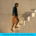 Portable Beech Tabletop Sketch Box Easel