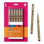 SAKURA Pigma Micron 6-Piece Ink Pen Set
