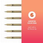 SAKURA Pigma Micron 6-Piece Ink Pen Set