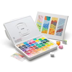 HIMI Gouache Paint Set - 56 Colors in Case
