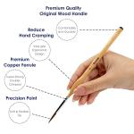 Miniature Paint Brush Set - 11 Detail Brushes