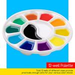 12-Well Porcelain Watercolor Paint Palette