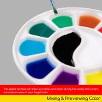 12-Well Porcelain Watercolor Paint Palette