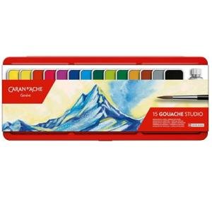 Caran d'Ache Gouache 15 Color Metal Tin Set