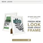 MCS 8.5x11 White Woodgrain Picture Frame Set