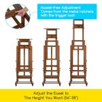 MEEDEN Extra-Large Solid Beech Wood Art Easel