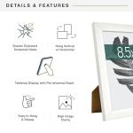 MCS 8.5x11 White Woodgrain Picture Frame Set