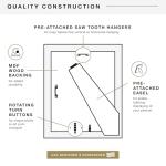 MCS 8.5x11 White Woodgrain Picture Frame Set