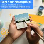 Mini Canvas 4x4 Inch - 20 Pack for Artists