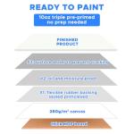 Mini Canvas 4x4 Inch - 20 Pack for Artists