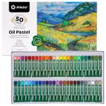 Artecho 50-Color Soft Oil Pastels Set