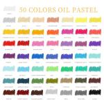 Artecho 50-Color Soft Oil Pastels Set