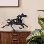Running Horse Metal Sculpture for Home Decor