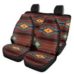 Retro Aztec Car Seat Covers Set for Women