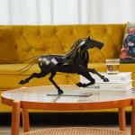 Running Horse Metal Sculpture for Home Decor