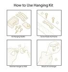 Framed Canvas Print: Autumn Park Bench Scene