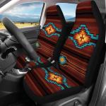 Retro Aztec Car Seat Covers Set for Women