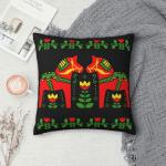 Swedish Dala Horse Decorative Pillow Covers 18x18