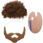 80s Painter Costume Set with Wig & Props