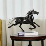 Running Horse Metal Sculpture for Home Decor