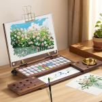 36-Grid Travel Watercolor Palette with Wash Jar