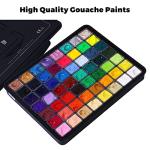 HIMI 56-Color Gouache Paint Set with Metallics