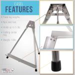 Portable 15" Aluminum Tabletop Display Easel