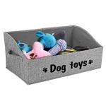 Cute Collapsible Dog Toy Storage Basket with Handles