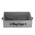 Cute Collapsible Dog Toy Storage Basket with Handles