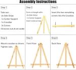 6 Pack of 9 Inch Tabletop Wooden Easels