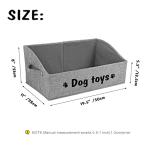 Cute Collapsible Dog Toy Storage Basket with Handles