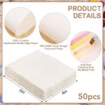 50 Sheets 4x6 Inch Watercolor Paper, 300 GSM