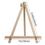 6 Pack of 9 Inch Tabletop Wooden Easels