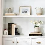 JARLINK Set of 3 Decorative Faux Linen Books