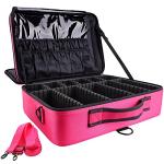 Large Makeup Train Case with Adjustable Dividers