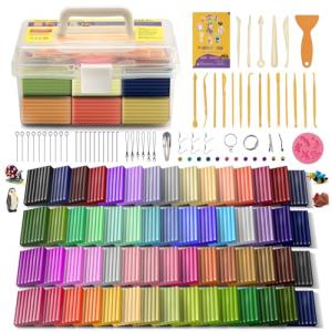 60-Color Polymer Clay Set for Kids and Artists