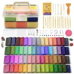 60-Color Polymer Clay Set for Kids and Artists