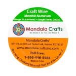 Colored 22 Gauge Aluminum Craft Wire for Jewelry