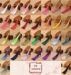 DIY Watercolor Paper Bookmarks with Colorful Tassels