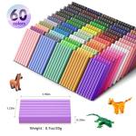 60-Color Polymer Clay Set for Kids and Artists