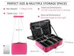 Large Makeup Train Case with Adjustable Dividers
