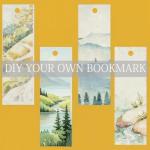 DIY Watercolor Paper Bookmarks with Colorful Tassels