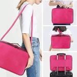 Large Makeup Train Case with Adjustable Dividers