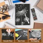 VIKAVAS White Gel Pen Set for Dark Paper