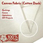 Heavy Natural Cotton Duck Canvas, 62'' Wide