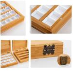 Watercolor Wooden Palette Box with Half Pans