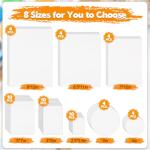 50 Sheets 140 lb Watercolor Paper Bulk, 8 Sizes