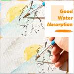 50 Sheets 140 lb Watercolor Paper Bulk, 8 Sizes